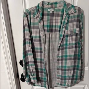 GAP Brand Plaid Button Down